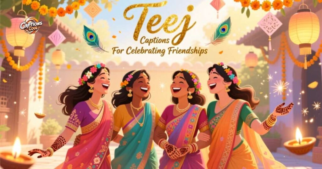 Teej Captions For Celebrating Friendships