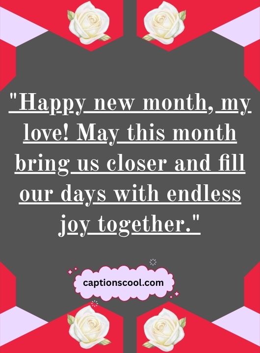 Happy New Month Messages for Your Special Someone